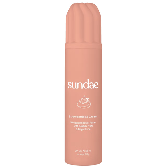 Sundae Body Strawberries & Cream Whipped Shower Foam with Kakadu Plum & Finger Lime 265ml