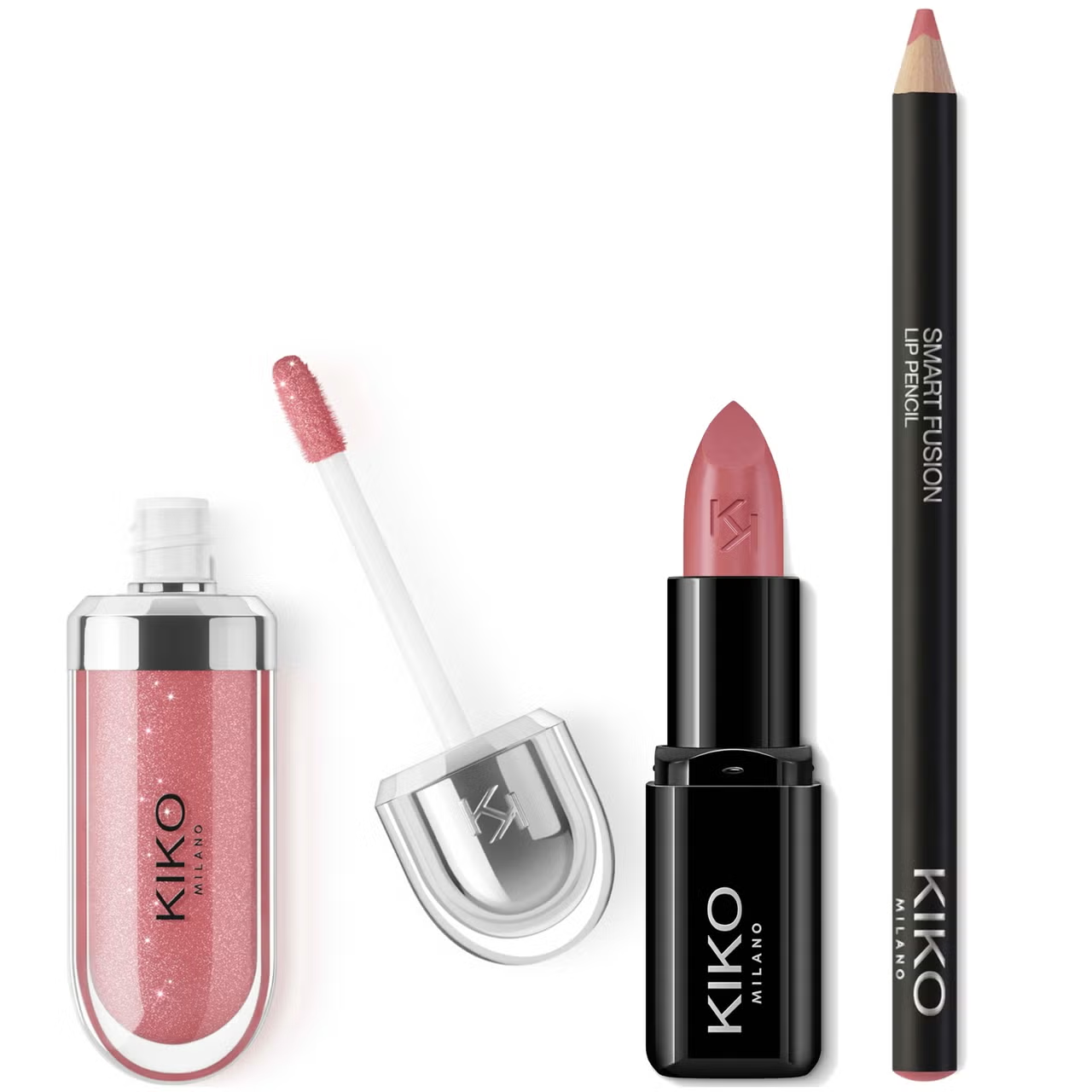 KIKO Milano Exclusive Rosey Nude Lip Trio