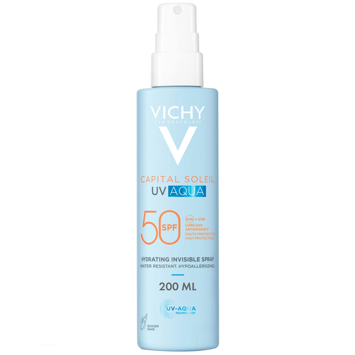 Vichy Capital Soleil UV Aqua Hydrating Invisible Spray SPF50 200ml