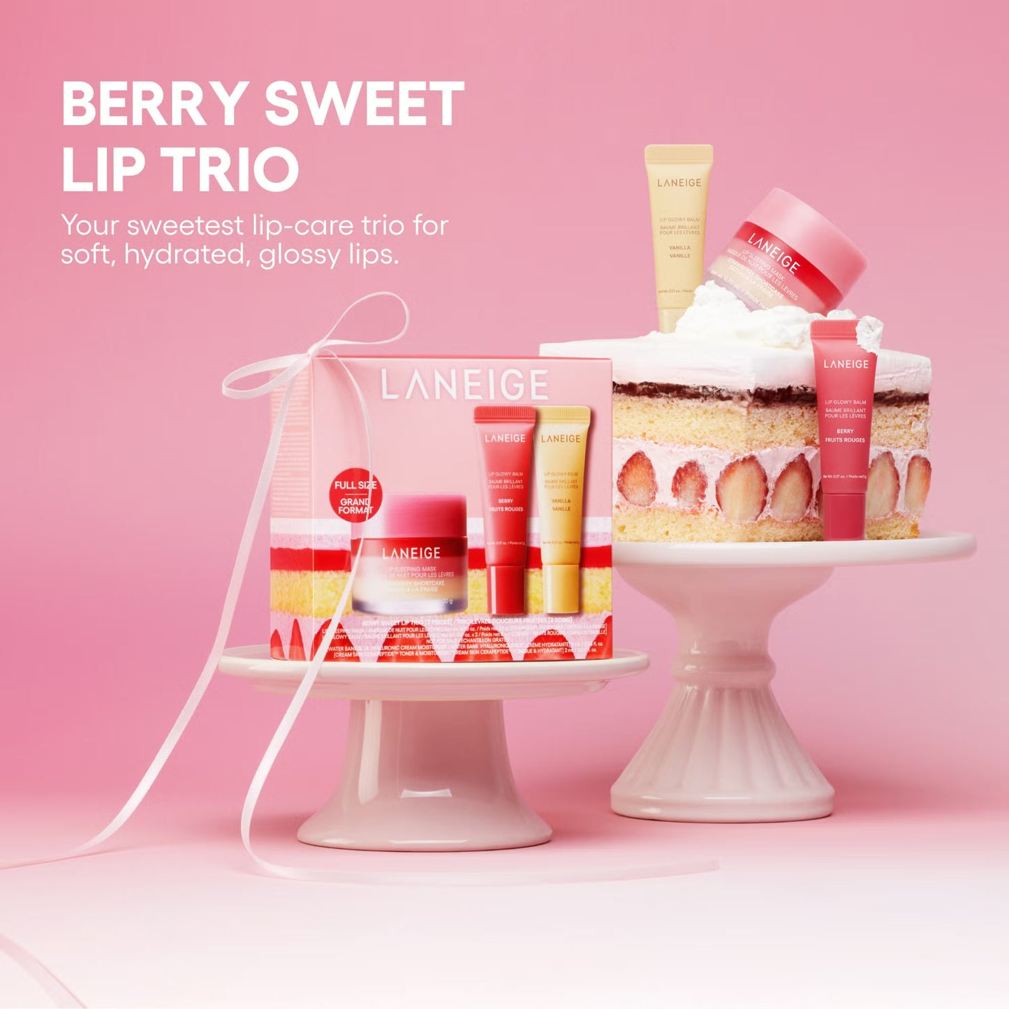 Laneige Berry Sweet Lip Trio Set