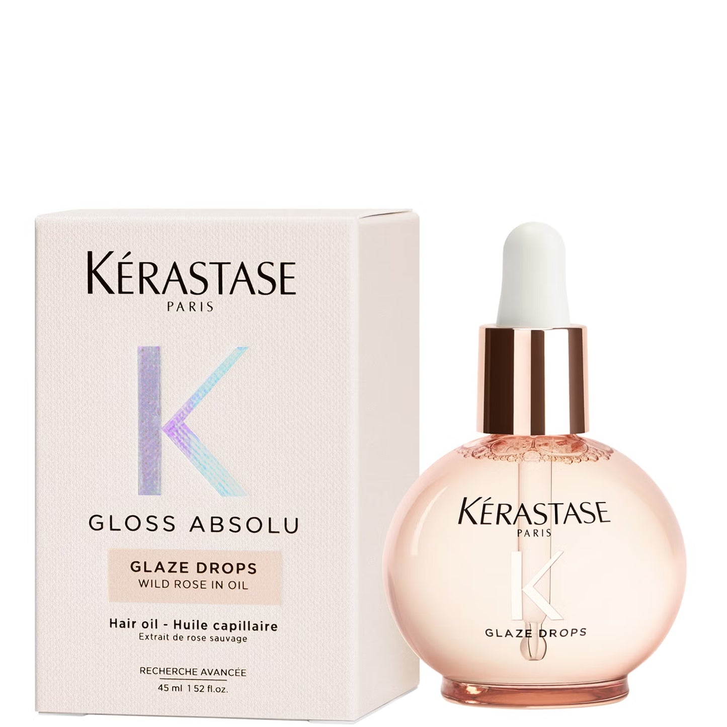 Kérastase Gloss Absolu Glaze Drops Hair Oil with Wild Rose 45ml